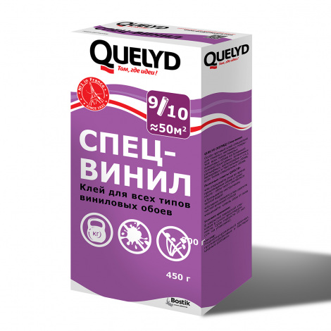 Клей для обоев quelyd спец флизелин 450 г