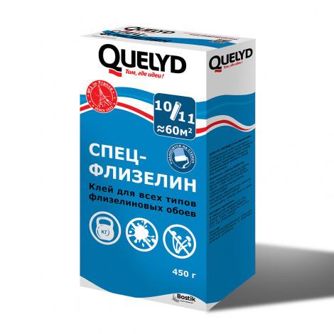 Клей для флизелиновых обоев quelyd